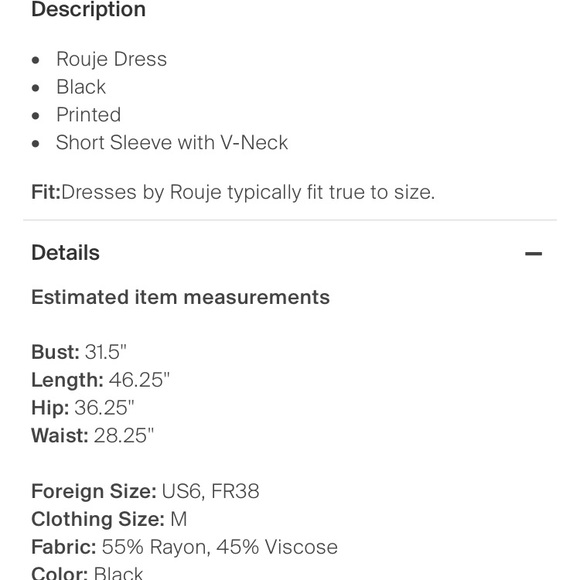 SOLD. Rouje Flores dress FR size 38 - Picture 10 of 11